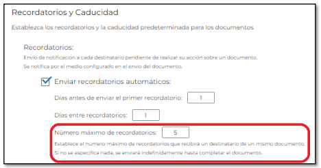 Recordatorio firma electrónicamente pendiente de firma